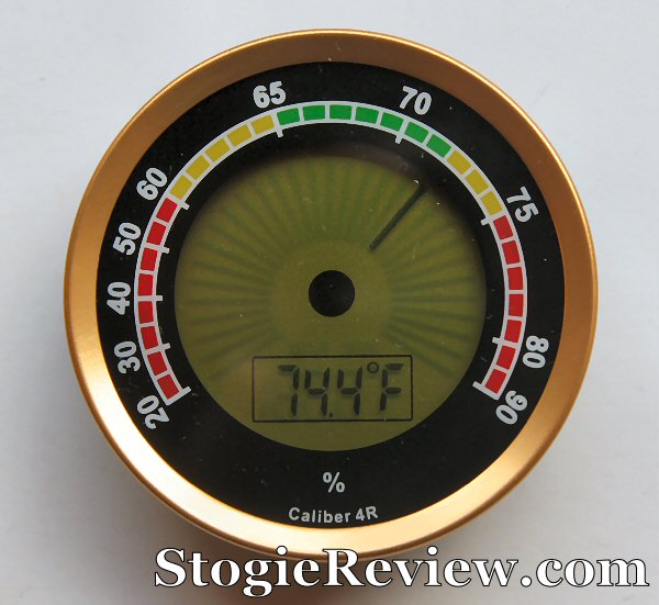Caliber 4R Digital Cigar Hygrometer with Thermometer